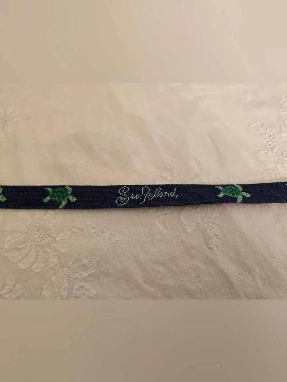Smathers & Branson Hand-Stitched Needlepoint Belt With 